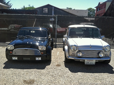 The Mini Sprint next to a stock Mini