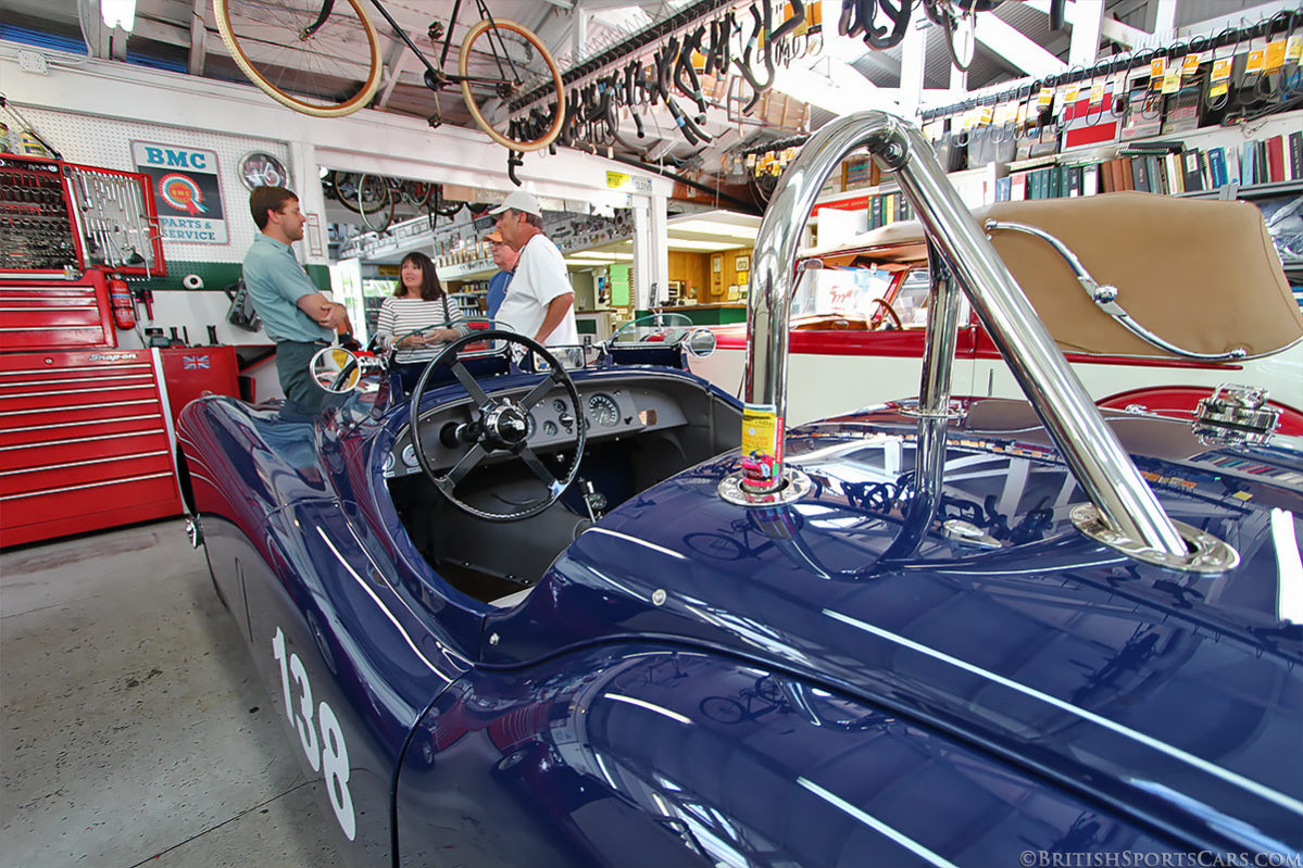 Chatting it up by the '53 OTS Racer