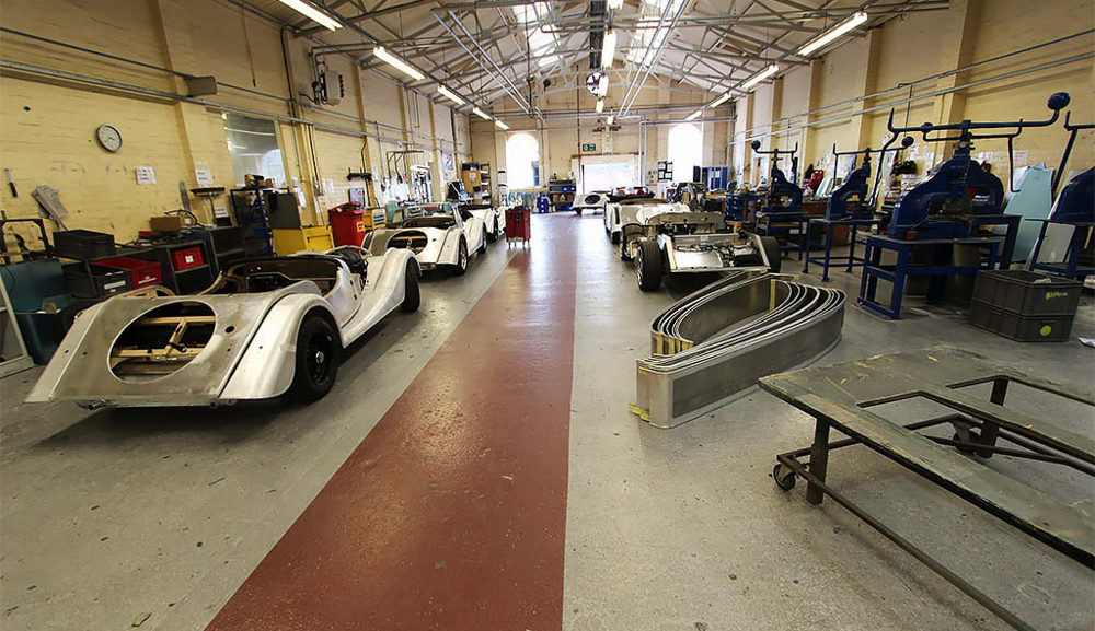 morgan sports car factory tour
